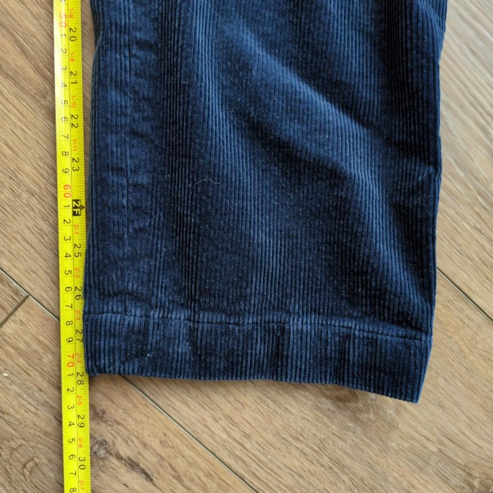 Polo Ralph Lauren Pants Mens 34x30 Blue Navy Corduroy Straight Stretch Classic